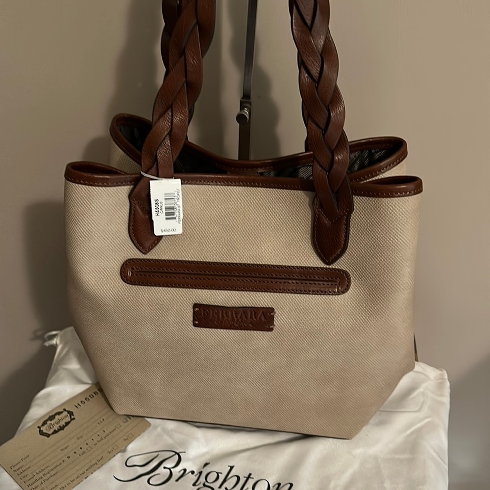 Brighton Cirrus Winged Tote - NWT & Registration Card - Picture 5 of 13
